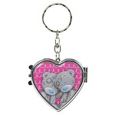Me to You Bear Heart Shaped Mirror Keyring Image Preview